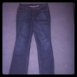 Dark Blue Denim Jeans by "Lee". Curvy Fit